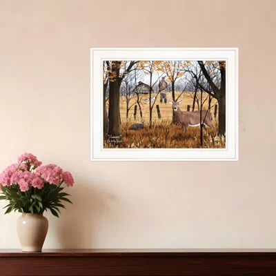 Homezia Unaware 1 White Framed Print Wall Art In Multi