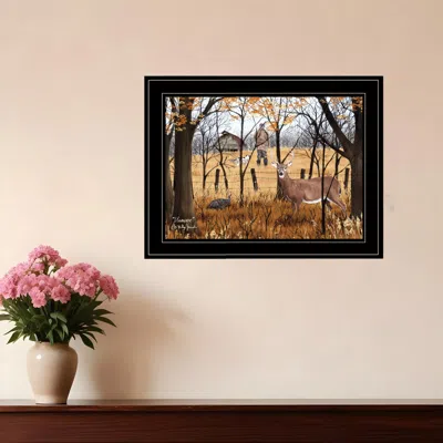 Homezia Unaware 2 Black Framed Print Wall Art In Multi