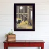 Homezia Uncle Sammys Barn Black Framed Print Wall Art