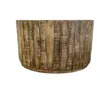 Homezia Updated Rustic Round Stump Coffee Table