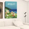Homezia Vibrant Amalfi Coast Unframed Print Wall Art
