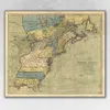 Homezia Vintage 1652 Map Of Early North America Unframed Print Wall Art