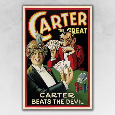 Homezia Vintage 1922 Carter Vintage Magic Unframed Print Wall Art In Multi