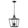 Homezia Vintage Black Metal Tapered Hanging Light