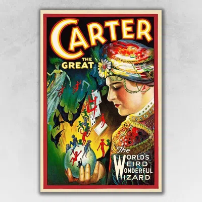 Homezia Vintage Carter Vintage Magic Unframed Print Wall Art