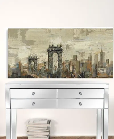 Homezia Vintage Inspired Nyc City Skyline Unframed Print Wall Art
