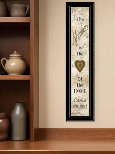 Homezia Vintage Kitchen 4 Black Framed Print Kitchen Wall Art