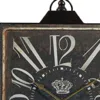 Homezia Vintage Style Black And White Iron Wall Clock