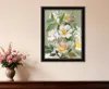 Homezia Walk Humbly Floral 1 Black Framed Print Wall Art