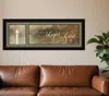 Homezia Walk In The Light 1 Black Framed Print Wall Art