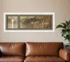 Homezia Walk In The Light 2 White Framed Print Wall Art