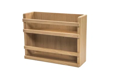 Homezia Wall Mounted 13.13 " Wood Spice Rack In Multi