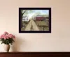 Homezia Warm Spring Day Black Framed Print Wall Art