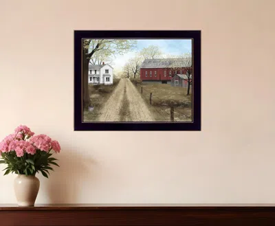 Homezia Warm Spring Day Black Framed Print Wall Art