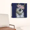 Homezia Watercolor Flower Llama Unframed Print Wall Art