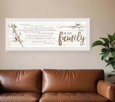 Homezia We Are Family White Framed Print Wall Art