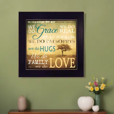 Homezia We Do 2 Black Framed Print Wall Art
