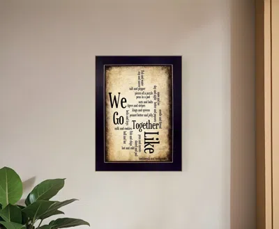 Homezia We Go Together I Black Framed Print Wall Art