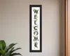 Homezia Welcome Sign Ii 2 Black Framed Print Wall Art