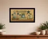 Homezia Welcome To Our Farm House Black Framed Print Wall Art