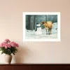Homezia Well Hello There 1 White Framed Print Wall Art