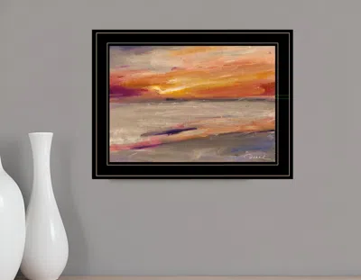 Homezia Western Sky 2 Black Framed Print Wall Art