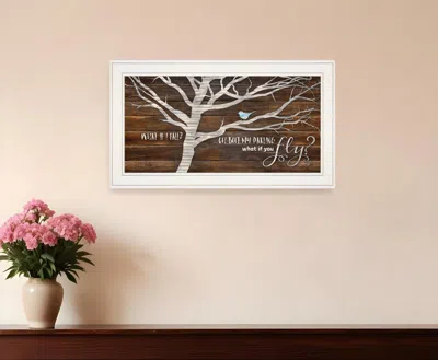 Homezia What If You Fly 1 White Framed Print Wall Art