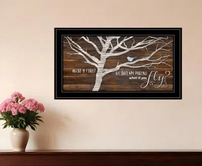 Homezia What If You Fly 2 Black Framed Print Wall Art
