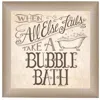 Homezia When All Else Fails 1 Brown Framed Print Bathroom Wall Art