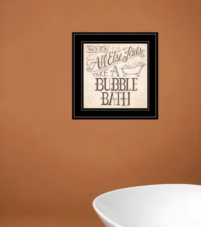 Homezia When All Else Fails 3 Black Framed Print Bathroom Wall Art