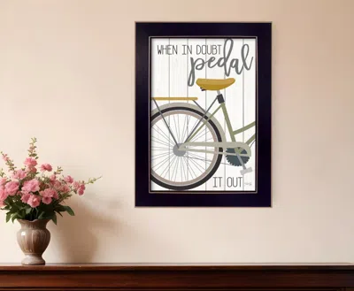 Homezia When In Doubt Black Framed Print Wall Art
