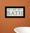 Homezia When In Doubt Take A Bath 3 Black Framed Print Bathroom Wall Art