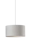 Homezia White Fabric Sleek Drum Pendant Lamp