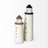 Homezia White Jumbo Rustic Wooden Lighthouse