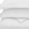 Homezia White King Cotton Blend 300 Thread Count Washable Duvet Cover Set
