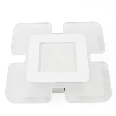 Homezia White Modern Acrylic Led Square Ceiling Light In Multi