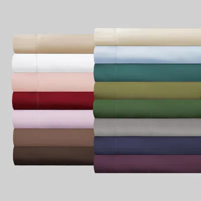 Homezia White Queen Cotton Blend 400 Thread Count Washable Duvet Cover Set