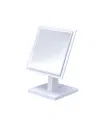 Homezia White Rectangle Makeup Shaving Tabletop Mirror