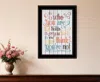 Homezia Who You Think You Are 3 Black Framed Print Wall Art