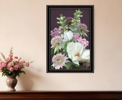Homezia Wild For Plum Bouquet 2 Black Framed Print Wall Art