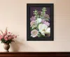 Homezia Wild For Plum Bouquet 3 Black Framed Print Wall Art