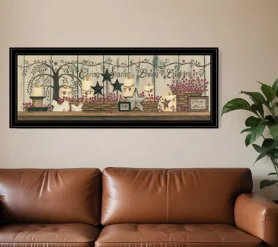Homezia Willow Tree Shelf Collection 2 Black Framed Print Wall Art
