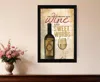 Homezia Wine And Sweet Words Black Framed Print Wall Art