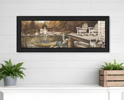 Homezia Winter Black Framed Print Wall Art