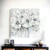 Homezia Winter Blues Flower Unframed Print Wall Art