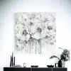 Homezia Winter Blues Flower Unframed Print Wall Art