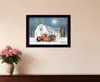 Homezia Wintry Weather 1 Black Framed Print Wall Art