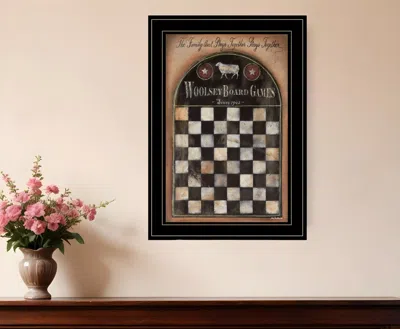 Homezia Woolsey Board Game 2 Black Framed Print Wall Art In Multi