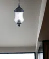 Homezia Xl Three Light Matte Black Urn Shaped Hanging Light