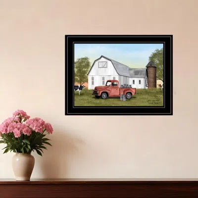 Homezia Yall Need Milk 3 Black Framed Print Wall Art